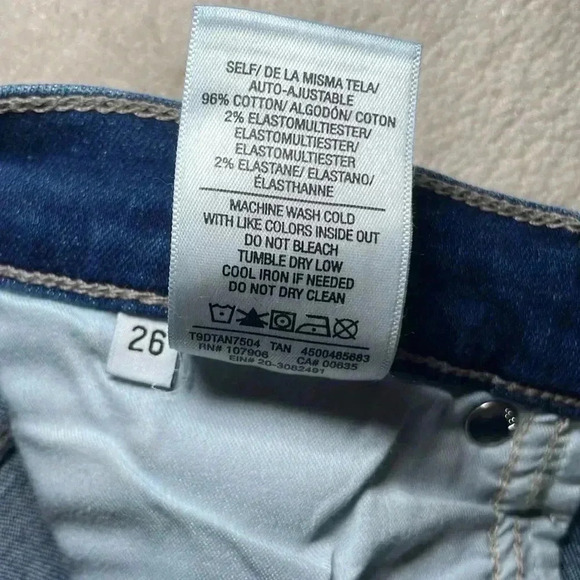 Hudson Mortal Blair High-Rise Crop Denim Straight-Leg Jeans  sz 26 - Picture 5 of 11